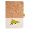 Cork And Heathered Fabric Hardcover Journal 5.5" X 8.25" Thumbnail