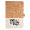 Cork And Heathered Fabric Hardcover Journal 5.5" X 8.25" Thumbnail
