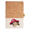 Cork And Heathered Fabric Hardcover Journal 5.5" X 8.25" Thumbnail