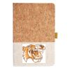 Cork And Heathered Fabric Hardcover Journal 5.5" X 8.25" Thumbnail