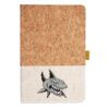 Cork And Heathered Fabric Hardcover Journal 5.5" X 8.25" Thumbnail