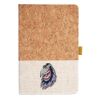 Cork And Heathered Fabric Hardcover Journal 5.5" X 8.25" Thumbnail