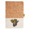 Cork And Heathered Fabric Hardcover Journal 5.5" X 8.25" Thumbnail