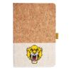 Cork And Heathered Fabric Hardcover Journal 5.5" X 8.25" Thumbnail