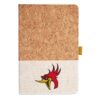 Cork And Heathered Fabric Hardcover Journal 5.5" X 8.25" Thumbnail