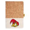 Cork And Heathered Fabric Hardcover Journal 5.5" X 8.25" Thumbnail
