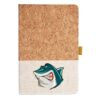 Cork And Heathered Fabric Hardcover Journal 5.5" X 8.25" Thumbnail