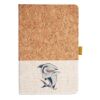 Cork And Heathered Fabric Hardcover Journal 5.5" X 8.25" Thumbnail