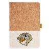 Cork And Heathered Fabric Hardcover Journal 5.5" X 8.25" Thumbnail