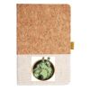 Cork And Heathered Fabric Hardcover Journal 5.5" X 8.25" Thumbnail