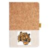 Cork And Heathered Fabric Hardcover Journal 5.5" X 8.25" Thumbnail