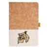 Cork And Heathered Fabric Hardcover Journal 5.5" X 8.25" Thumbnail