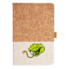 Cork And Heathered Fabric Hardcover Journal 5.5" X 8.25" Thumbnail