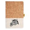 Cork And Heathered Fabric Hardcover Journal 5.5" X 8.25" Thumbnail