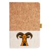 Cork And Heathered Fabric Hardcover Journal 5.5" X 8.25" Thumbnail