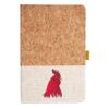 Cork And Heathered Fabric Hardcover Journal 5.5" X 8.25" Thumbnail