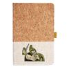 Cork And Heathered Fabric Hardcover Journal 5.5" X 8.25" Thumbnail