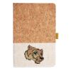 Cork And Heathered Fabric Hardcover Journal 5.5" X 8.25" Thumbnail