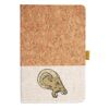 Cork And Heathered Fabric Hardcover Journal 5.5" X 8.25" Thumbnail