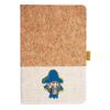 Cork And Heathered Fabric Hardcover Journal 5.5" X 8.25" Thumbnail