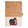 Cork And Heathered Fabric Hardcover Journal 5.5" X 8.25" Thumbnail