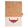 Cork And Heathered Fabric Hardcover Journal 5.5" X 8.25" Thumbnail