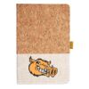 Cork And Heathered Fabric Hardcover Journal 5.5" X 8.25" Thumbnail