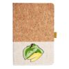 Cork And Heathered Fabric Hardcover Journal 5.5" X 8.25" Thumbnail