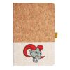 Cork And Heathered Fabric Hardcover Journal 5.5" X 8.25" Thumbnail