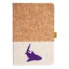 Cork And Heathered Fabric Hardcover Journal 5.5" X 8.25" Thumbnail