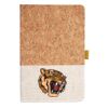 Cork And Heathered Fabric Hardcover Journal 5.5" X 8.25" Thumbnail