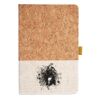 Cork And Heathered Fabric Hardcover Journal 5.5" X 8.25" Thumbnail