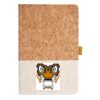 Cork And Heathered Fabric Hardcover Journal 5.5" X 8.25" Thumbnail