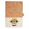 Cork And Heathered Fabric Hardcover Journal 5.5" X 8.25" Thumbnail