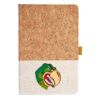 Cork And Heathered Fabric Hardcover Journal 5.5" X 8.25" Thumbnail