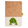 Cork And Heathered Fabric Hardcover Journal 5.5" X 8.25" Thumbnail