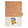 Cork And Heathered Fabric Hardcover Journal 5.5" X 8.25" Thumbnail