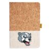 Cork And Heathered Fabric Hardcover Journal 5.5" X 8.25" Thumbnail