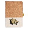 Cork And Heathered Fabric Hardcover Journal 5.5" X 8.25" Thumbnail