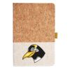 Cork And Heathered Fabric Hardcover Journal 5.5" X 8.25" Thumbnail