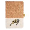 Cork And Heathered Fabric Hardcover Journal 5.5" X 8.25" Thumbnail