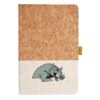 Cork And Heathered Fabric Hardcover Journal 5.5" X 8.25" Thumbnail