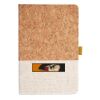Cork And Heathered Fabric Hardcover Journal 5.5" X 8.25" Thumbnail