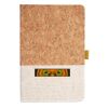 Cork And Heathered Fabric Hardcover Journal 5.5" X 8.25" Thumbnail