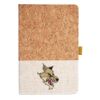 Cork And Heathered Fabric Hardcover Journal 5.5" X 8.25" Thumbnail