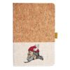 Cork And Heathered Fabric Hardcover Journal 5.5" X 8.25" Thumbnail