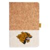 Cork And Heathered Fabric Hardcover Journal 5.5" X 8.25" Thumbnail