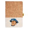 Cork And Heathered Fabric Hardcover Journal 5.5" X 8.25" Thumbnail