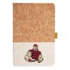 Cork And Heathered Fabric Hardcover Journal 5.5" X 8.25" Thumbnail