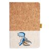 Cork And Heathered Fabric Hardcover Journal 5.5" X 8.25" Thumbnail